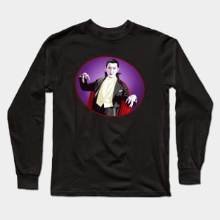 Count Dracula Portrait Long Sleeve T-Shirt